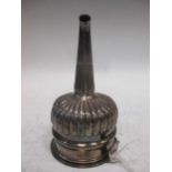 An antique silver wine funnel, London 1820, maker GK, 3.7ozt