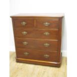 A Victorian mahogany chest of drawers, 104 x 102 x 48cm