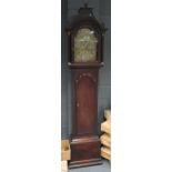 William Rooker, London, An 18the century mahogany cased long case cock, the silvered brass dial with