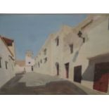 Newberry, Mediterranean street scene, watercolour, 25 x 35cm