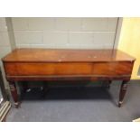 A Georgian mahogany piano by Joseph Kirkman 181cm wideCondition report: Please see images
