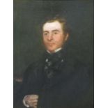 A Victorian gilt framed portrait of a gentleman, 74 x 61cm