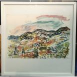 Henry Sanders (British, 1918-1982), Italian Landscape, Liguria, signed and dated '75 / HSanders' (