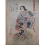 Three Japanese woodblock prints