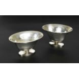 J. Tostrup, a Norwegian metalwares bonbon dish and another similar,