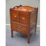 A George IV mahogany bedside commode, 73 x 48 x 42cm