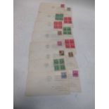 A quantity of American First Day Covers posted to Dr I Rosenberg Brooklyn New York - all 1940, 35