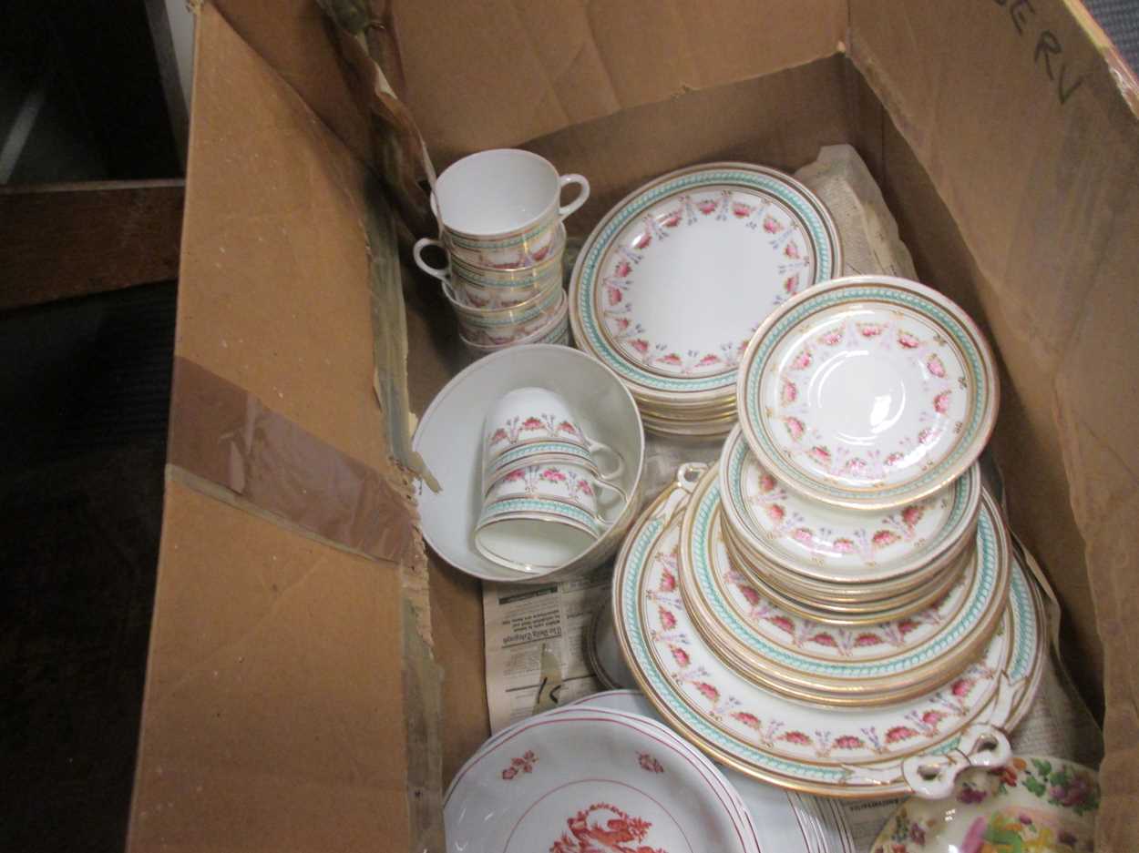 A collection of porcelain, to include a Wedgwood 'Chantecler' pattern part dinner service. Christian - Image 12 of 18