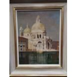 Antony Fleming Santa Maria della Salute, Venice oil on panel 44 x 34cm