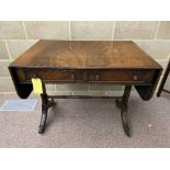 A Regency style mahogany sofa table