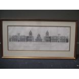 After Colen Campbel 'The Royal Hospital Greenwich'. 26 x 67cm; after Campbell Delin 'The Elevation