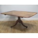 A Regency mahogany breakfast table, 72 x 164 x 107cm