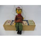 A boxed Pelham puppet 'Mr Turnip', circa 1958, believed restrung, original clothing, controller