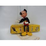 A boxed Pelham puppet 'Mickey Mouse', late 1960s in original box, mid production range with large