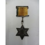 A Gwalior Star campaign medal, Maharajpoor 29th December 1843