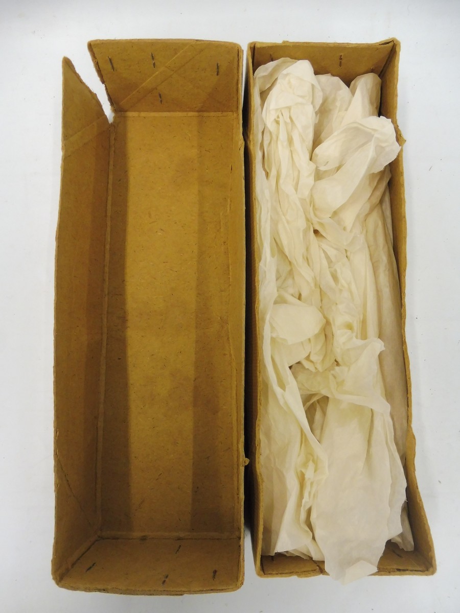 A boxed Pelham puppet 'Fritzi', small area of damage to the nose, original strings, controller and - Image 9 of 9