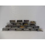 Nineteen boxed 007 James Bond promotional models depicting the various vehicles involved in the