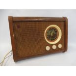 A walnut cased A.J. Balcombe Ltd. model no. 3122 radio.