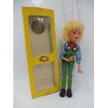 A boxed Pelham puppet 'Hansel', early 1970s, in excellent condition, shaped legs version with