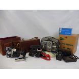 A Paillard Bolex P3 Zoom Reflex Cine Camera, in leather case with original instruction manual,