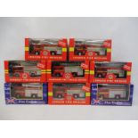 Nine boxed die-cast emergency response vehicles, eight by Richmond Toys.