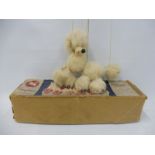 A boxed Pelham puppet 'Poodle', restrung in non-original box.