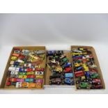 Three trays of Matchbox die-cast models to include a No.11 Flying Bug, a Dodge Dragster,