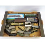 A selection of British outline locomotives/rolling stock including two kit built GWR tanks and boxed