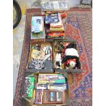 A large quantity of games and toys to include a Chad Valley Give a Show Projector etc.