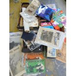 Three boxes of assorted ephemera.