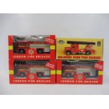 Three boxed Richmond Toys London Fire Brigade limited edition engines plus a 'Matchbox Collectibles'