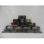 Fifteen boxed 007 James Bond promotional models depicting the various vehicles involved in the