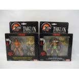 Two boxed carded Tarzan figures by Ideal.