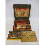 A boxed Meccano set, no. 2, in very good origial condition,with various small tins inside.