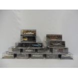 Fifteen boxed 007 James Bond promotional models depicting the various vehicles involved in the