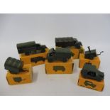 Six 'Roskoft Miniaturmodelle' military vehicles, probably 1960s, all boxed.