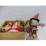 A quantity of assorted dolls, soft toys etc.