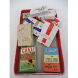 A selection of card games including The Planes Game and 'Kargo Golf'.