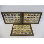 A framed collection of GDS cards relating to The Grand National.