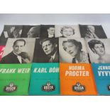 Nine assorted Decca Records posters, each 11 x 20 3/4".