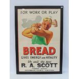 A Scott Bread pictorial advertisement for the Premier Bakery, Devonshire Avenue Southsea, 21 1/2 x