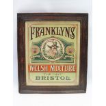 A Franklyn's Welsh Mixture 'The Goat' Bristol showcard in frame, 12 1/2 x 14 1/4".