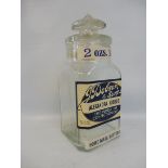 A J. Dobson & Sons Ltd Alexandra Kisses glass dispensing jar.