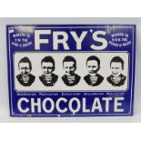 A 1970s reproduction Fry's Five Boys enamel sign, 20 x 14 3/4".