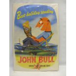 A John Bull pictorial holiday poster, 20 x 30".