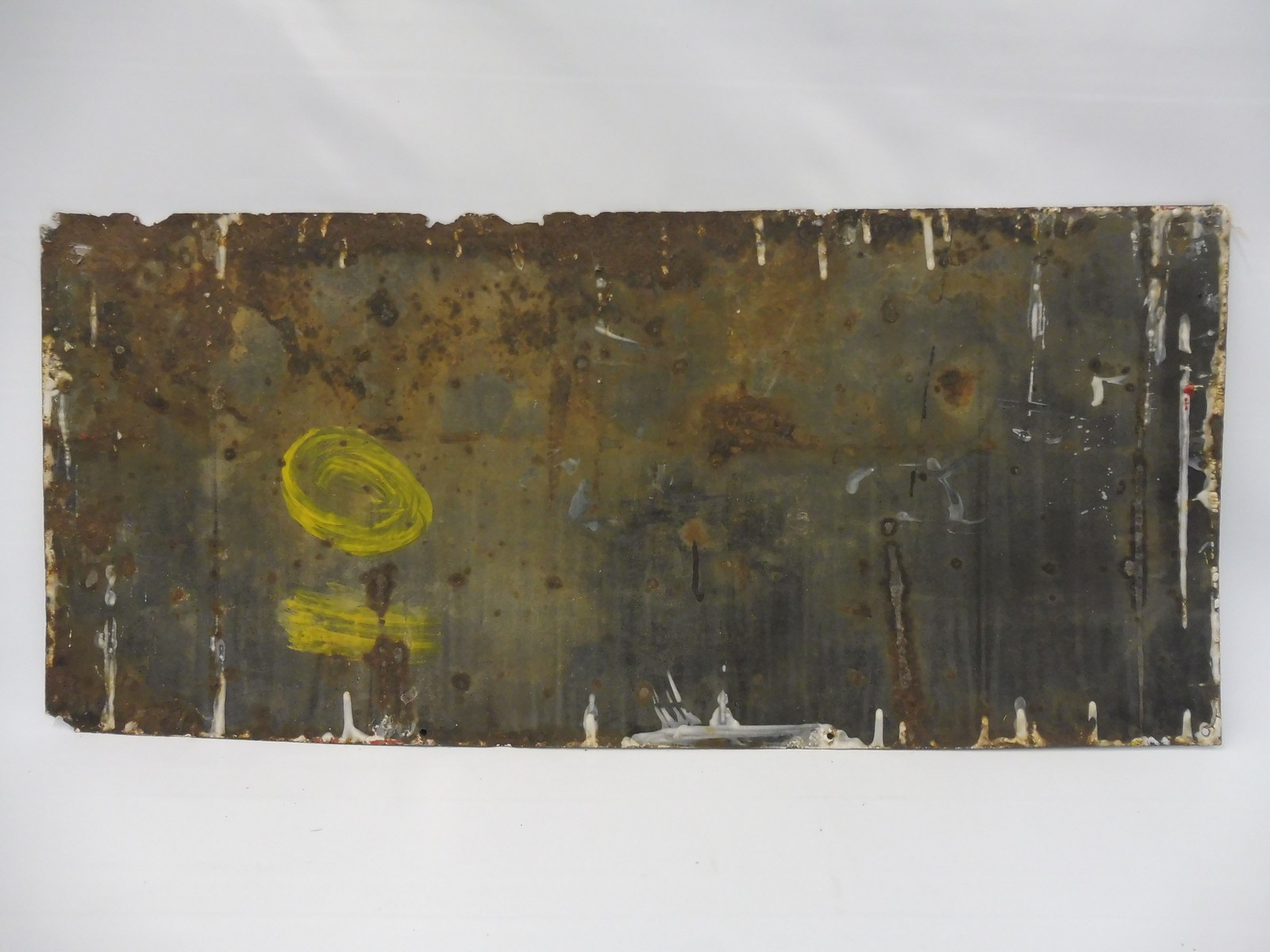A Westward Ho! Smoking Mixture rectangular enamel sign with older amateur retouching, 40 x 18". - Image 2 of 2