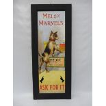 A contemporary and decorative oil on board advertising Melox Marvels, 15 x 36".