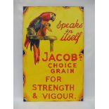 A contemporary and decorative oil on board advertising Jacobs Choice Grain, 17 1/2 x 27".