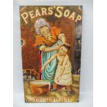 A contemporary and decorative oil on board advertising Pears' Soap, 24 x 39 1/2".