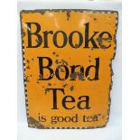 A 'Brooke Bond Tea is good tea' rectangular enamel sign, 30 x 40".